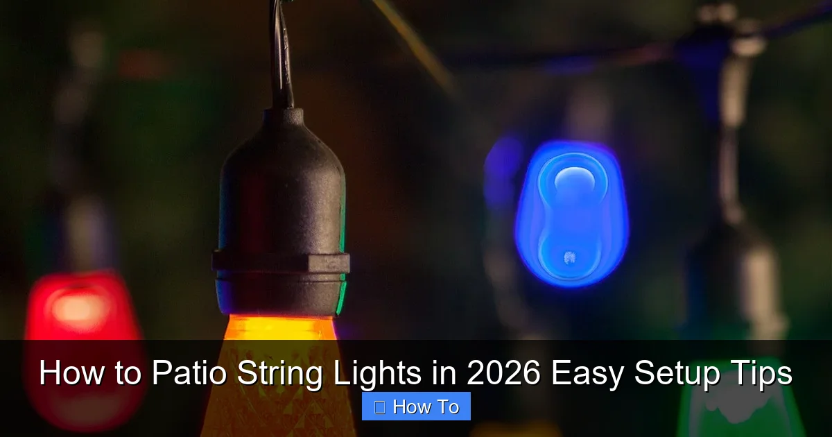 How to Patio String Lights in 2026 Easy Setup Tips