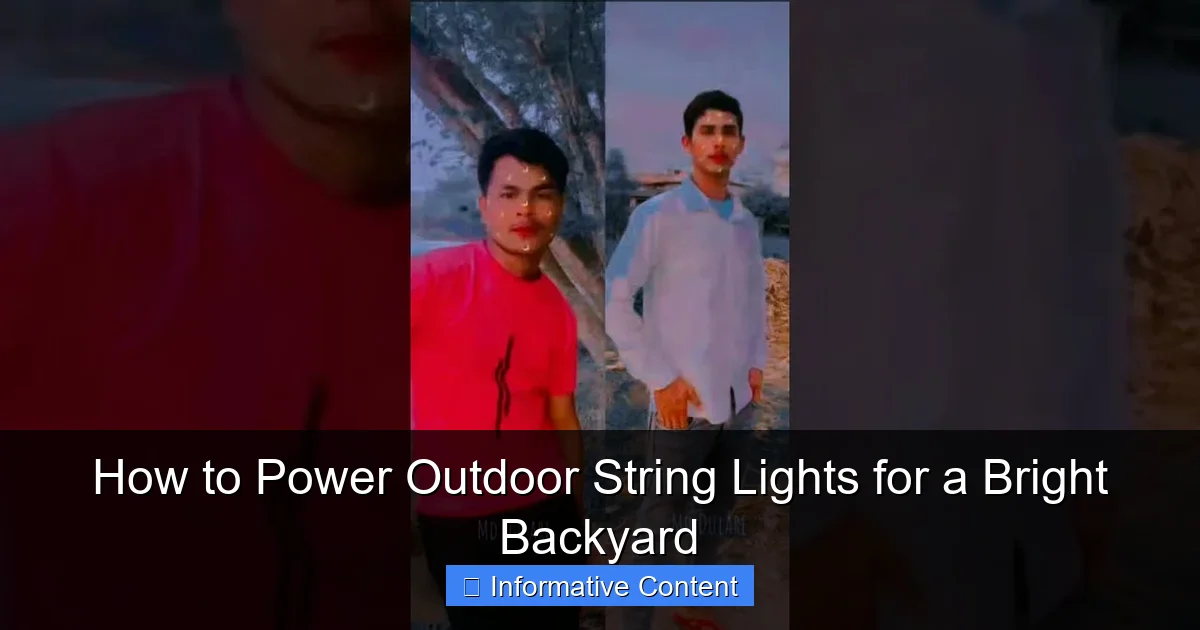 How to Power Outdoor String Lights for a Bright Backyard