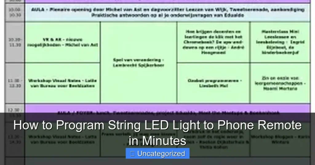 How to Program String LED Light to Phone Remote in Minutes