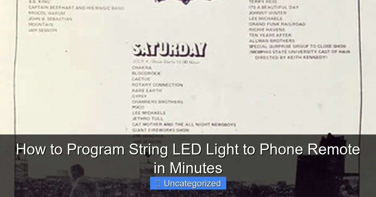 How to Program String LED Light to Phone Remote in Minutes