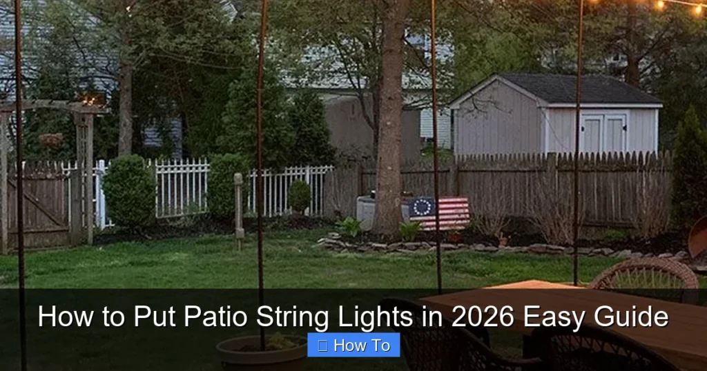 How to Put Patio String Lights in 2026 Easy Guide