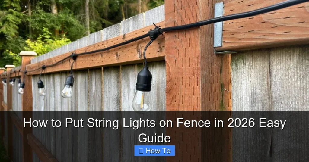 How to Put String Lights on Fence in 2026 Easy Guide