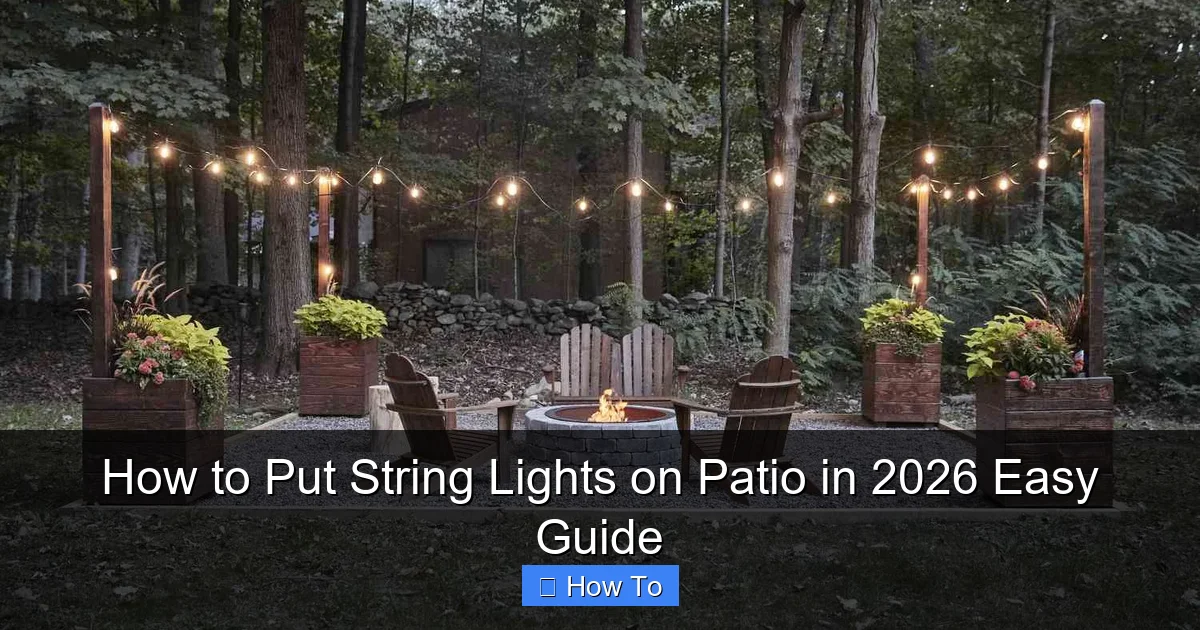 How to Put String Lights on Patio in 2026 Easy Guide