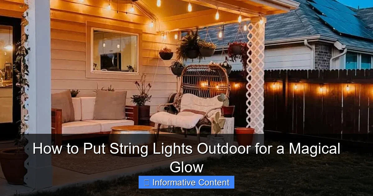 How to Put String Lights Outdoor for a Magical Glow