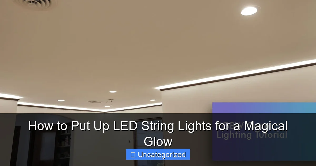 How to Put Up LED String Lights for a Magical Glow