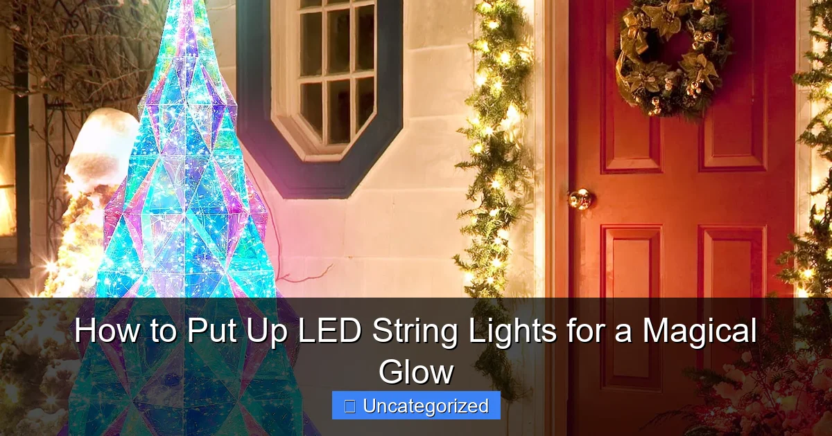 How to Put Up LED String Lights for a Magical Glow