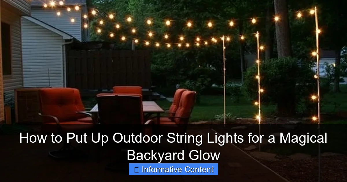How to Put Up Outdoor String Lights for a Magical Backyard Glow