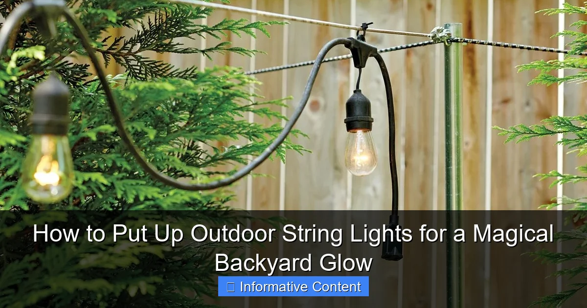 How to Put Up Outdoor String Lights for a Magical Backyard Glow