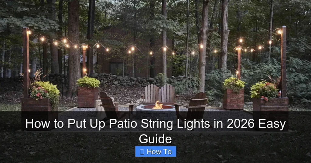 How to Put Up Patio String Lights in 2026 Easy Guide