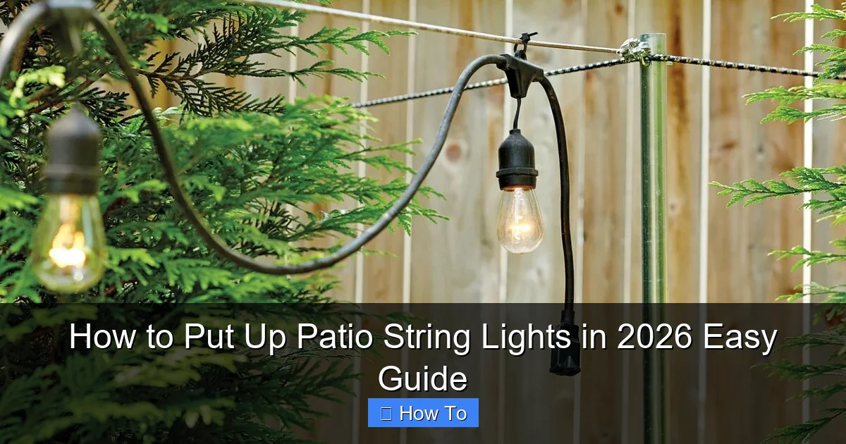 How to Put Up Patio String Lights in 2026 Easy Guide