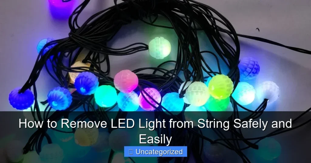 How to Remove LED Light from String Safely and Easily
