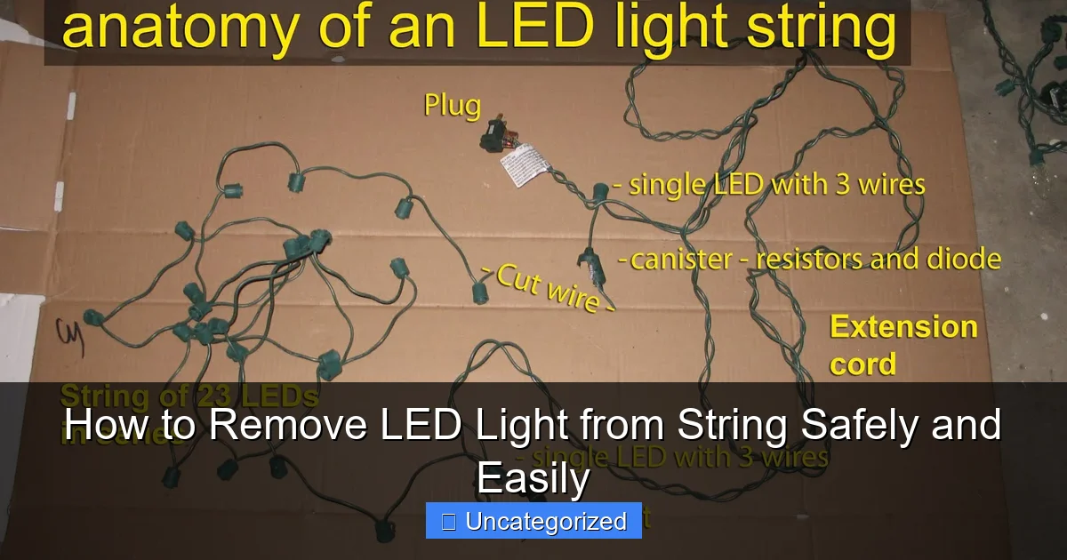 How to Remove LED Light from String Safely and Easily