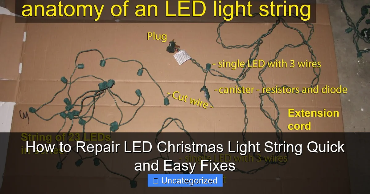 How to Repair LED Christmas Light String Quick and Easy Fixes