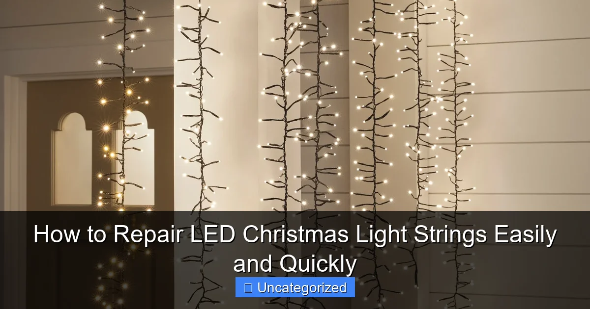 How to Repair LED Christmas Light Strings Easily and Quickly