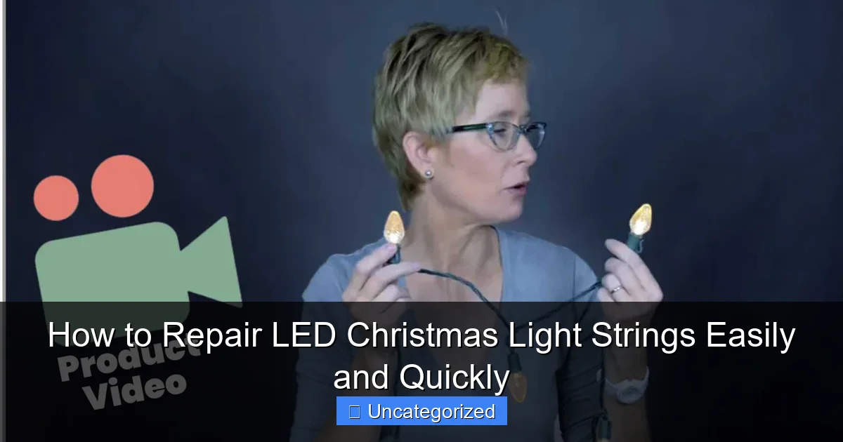 How to Repair LED Christmas Light Strings Easily and Quickly