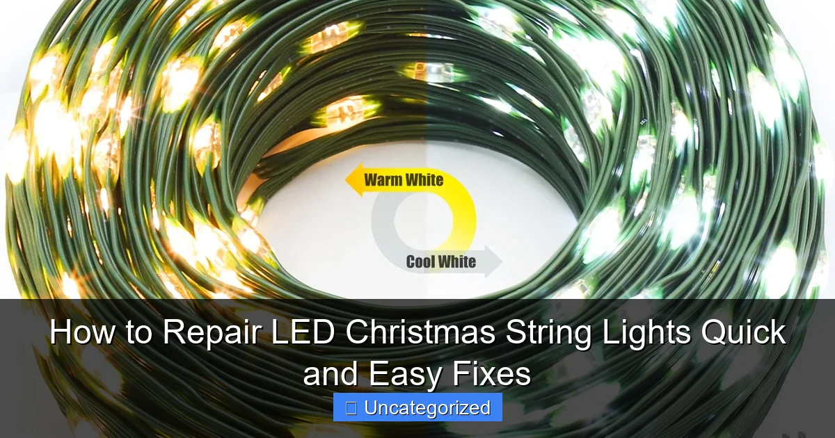 How to Repair LED Christmas String Lights Quick and Easy Fixes
