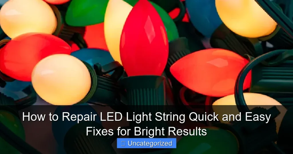 How to Repair LED Light String Quick and Easy Fixes for Bright Results