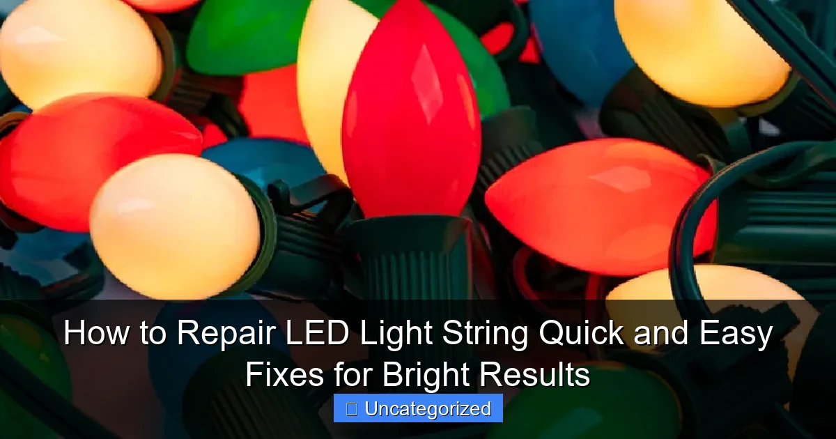 How to Repair LED Light String Quick and Easy Fixes for Bright Results