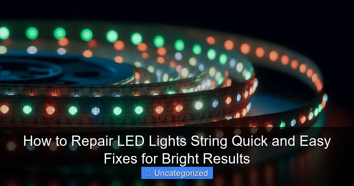 How to Repair LED Lights String Quick and Easy Fixes for Bright Results