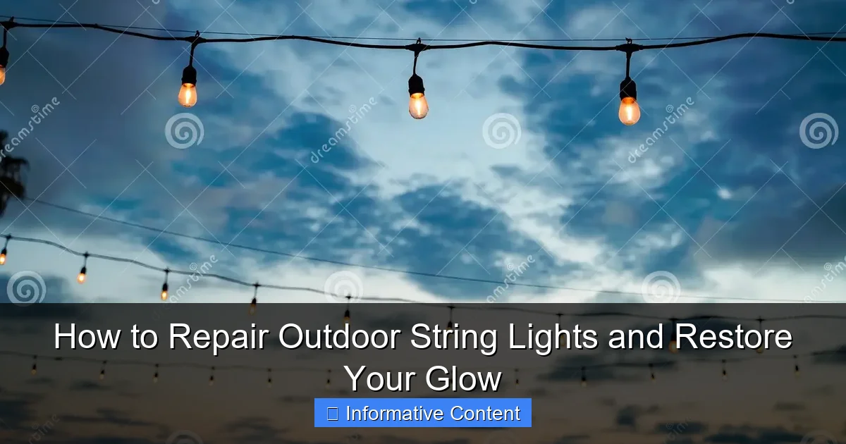How to Repair Outdoor String Lights and Restore Your Glow