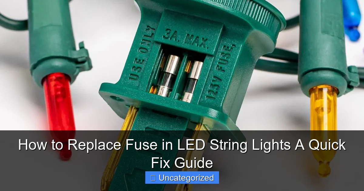 How to Replace Fuse in LED String Lights A Quick Fix Guide