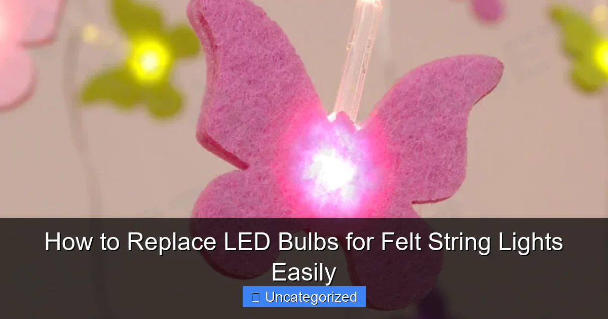 How to Replace LED Bulbs for Felt String Lights Easily