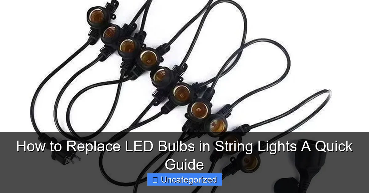 How to Replace LED Bulbs in String Lights A Quick Guide