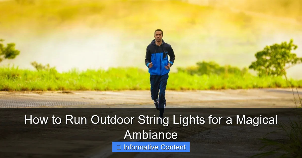 How to Run Outdoor String Lights for a Magical Ambiance