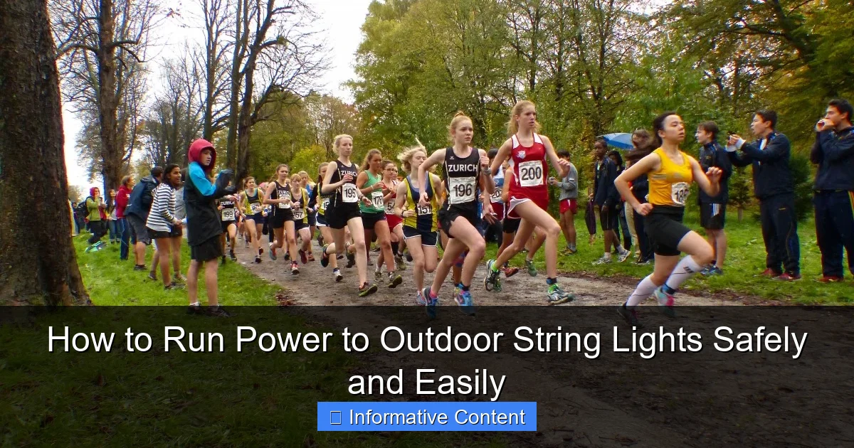 How to Run Power to Outdoor String Lights Safely and Easily