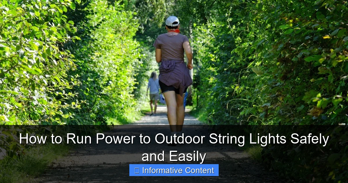 How to Run Power to Outdoor String Lights Safely and Easily