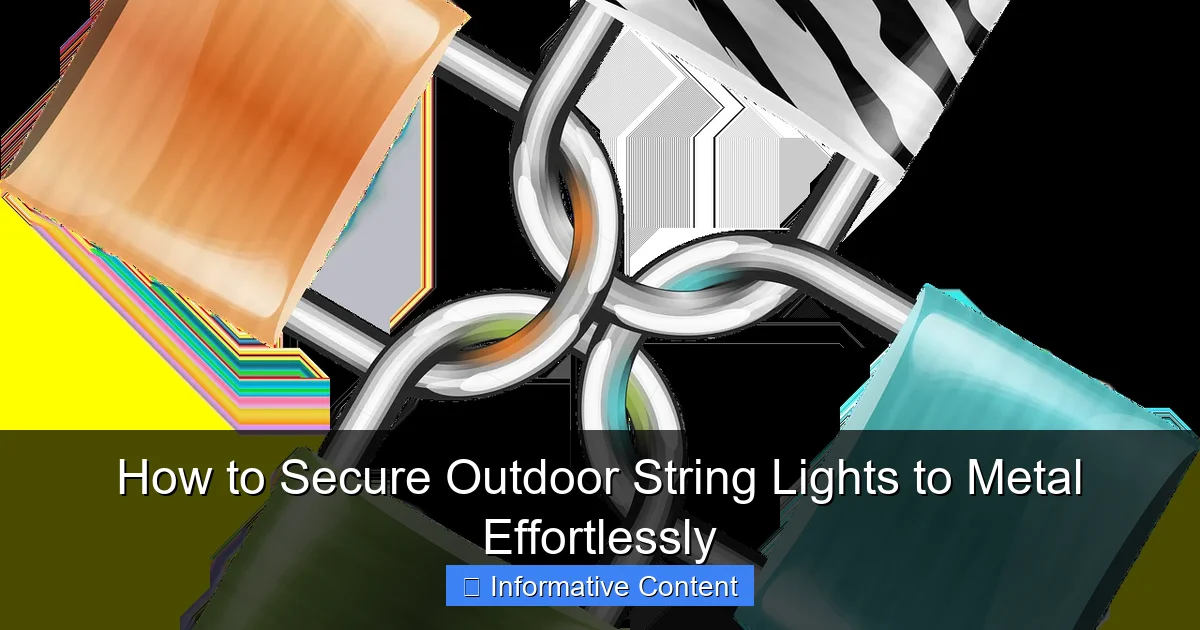 How to Secure Outdoor String Lights to Metal Effortlessly