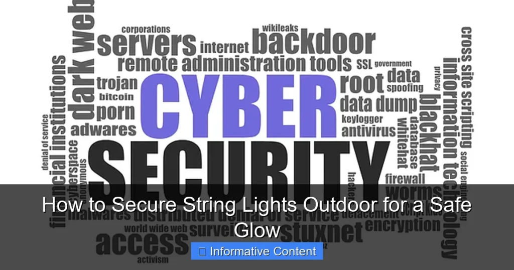 How to Secure String Lights Outdoor for a Safe Glow