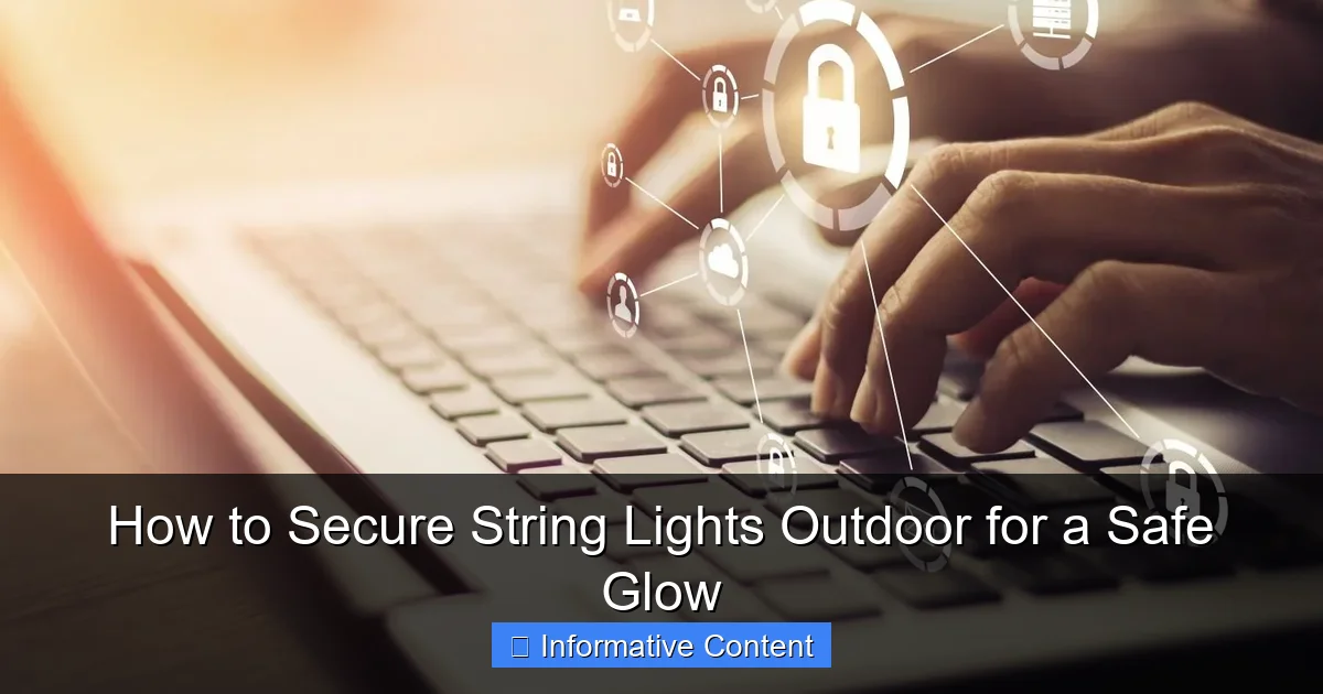 How to Secure String Lights Outdoor for a Safe Glow
