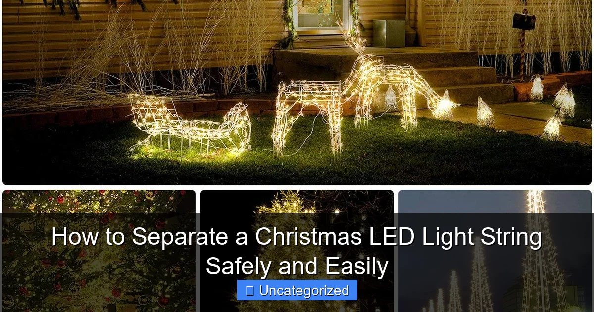 How to Separate a Christmas LED Light String Safely and Easily