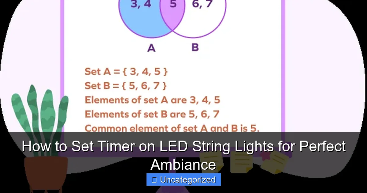 How to Set Timer on LED String Lights for Perfect Ambiance