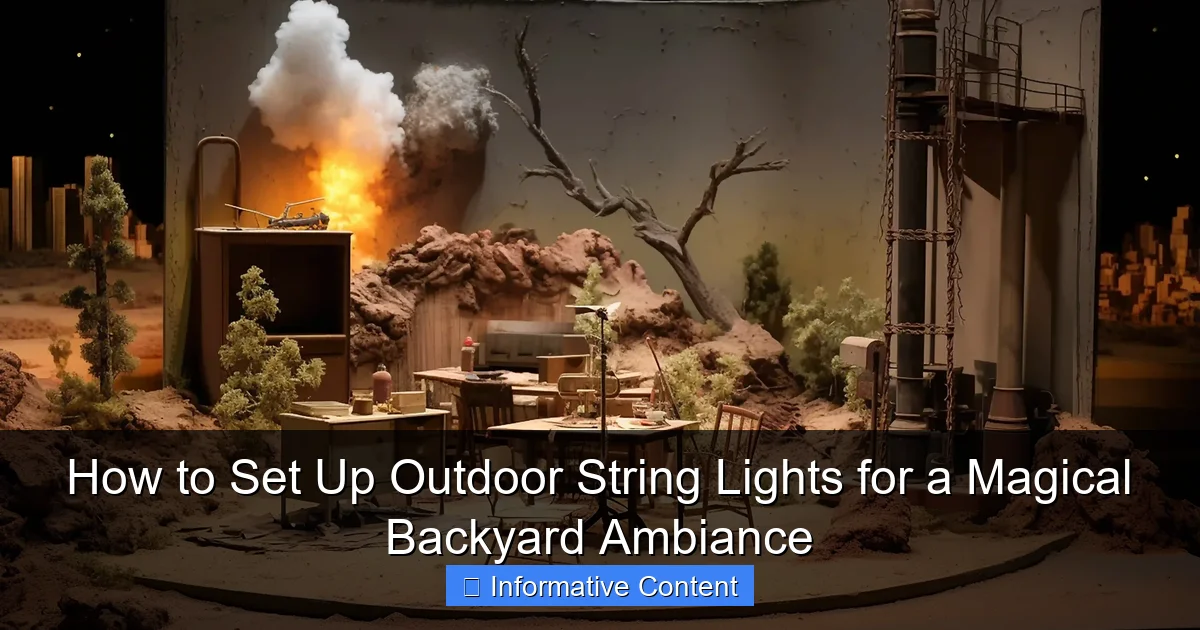 How to Set Up Outdoor String Lights for a Magical Backyard Ambiance