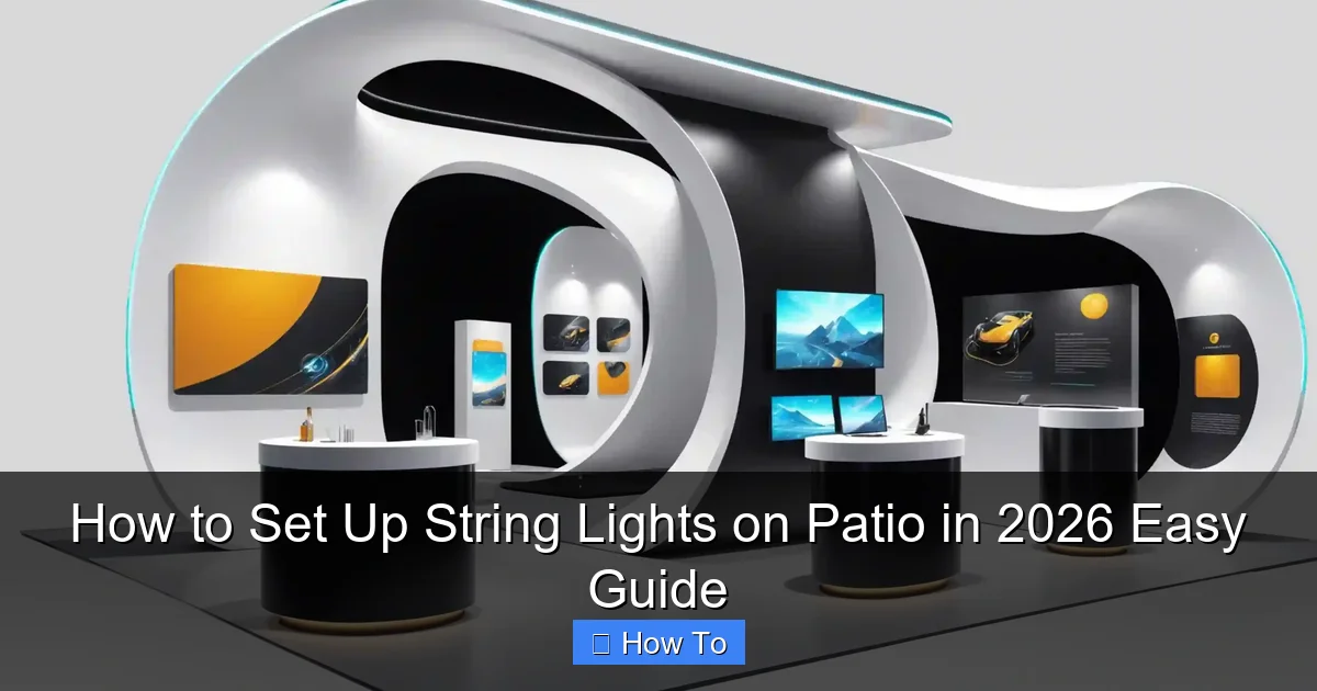 How to Set Up String Lights on Patio in 2026 Easy Guide