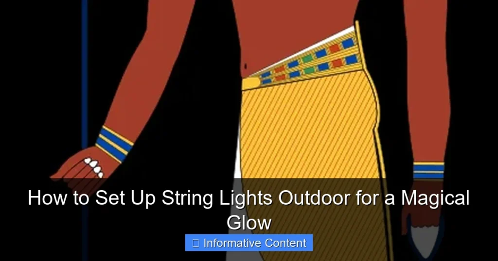 How to Set Up String Lights Outdoor for a Magical Glow