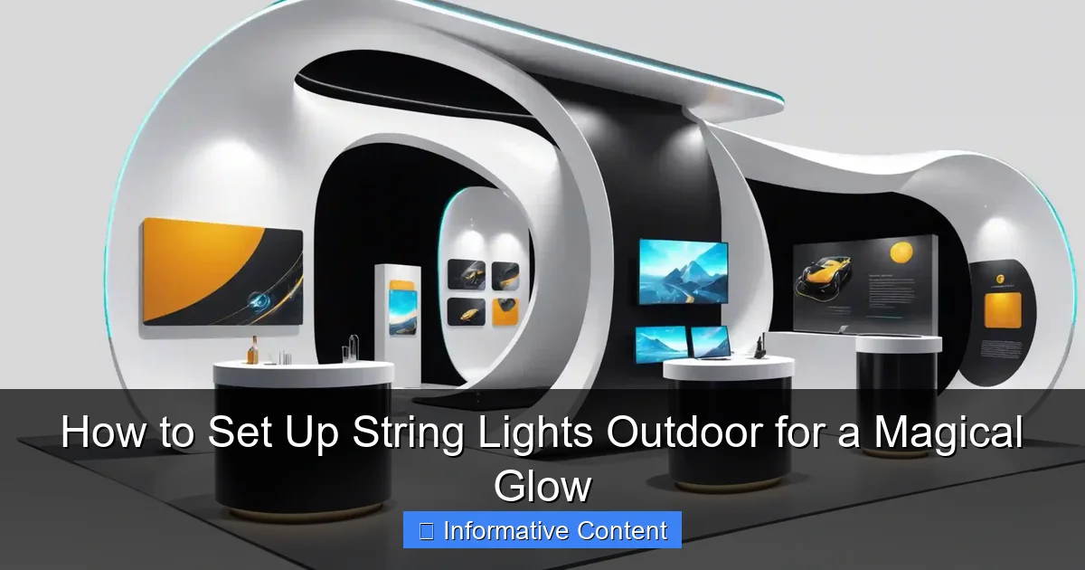 How to Set Up String Lights Outdoor for a Magical Glow