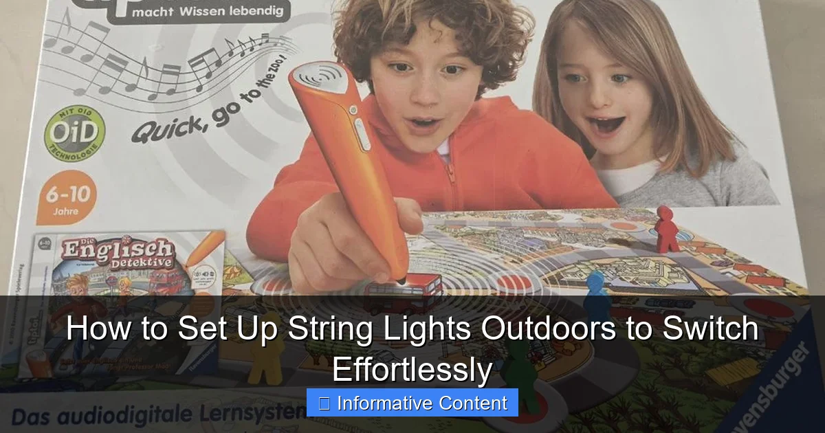 How to Set Up String Lights Outdoors to Switch Effortlessly