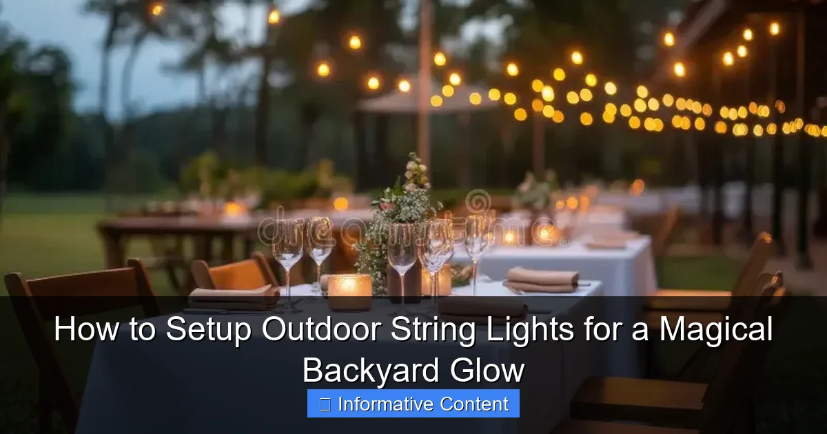 How to Setup Outdoor String Lights for a Magical Backyard Glow