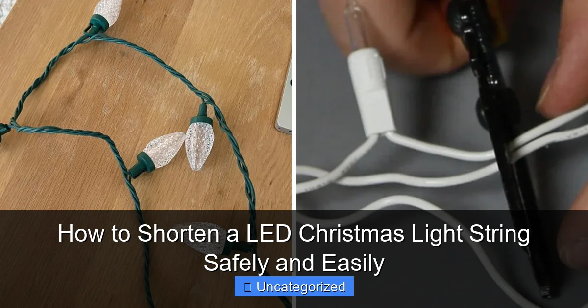 How to Shorten a LED Christmas Light String Safely and Easily