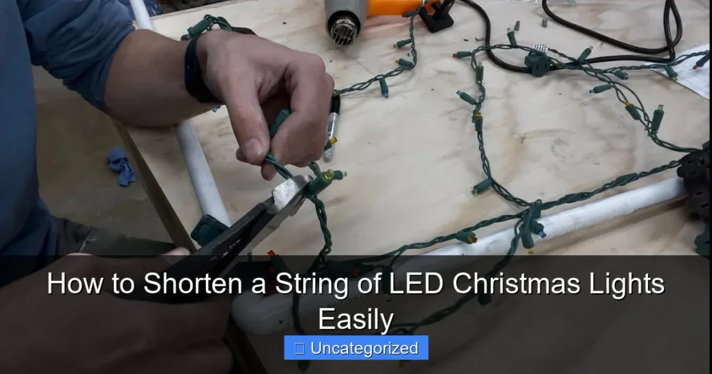 How to Shorten a String of LED Christmas Lights Easily