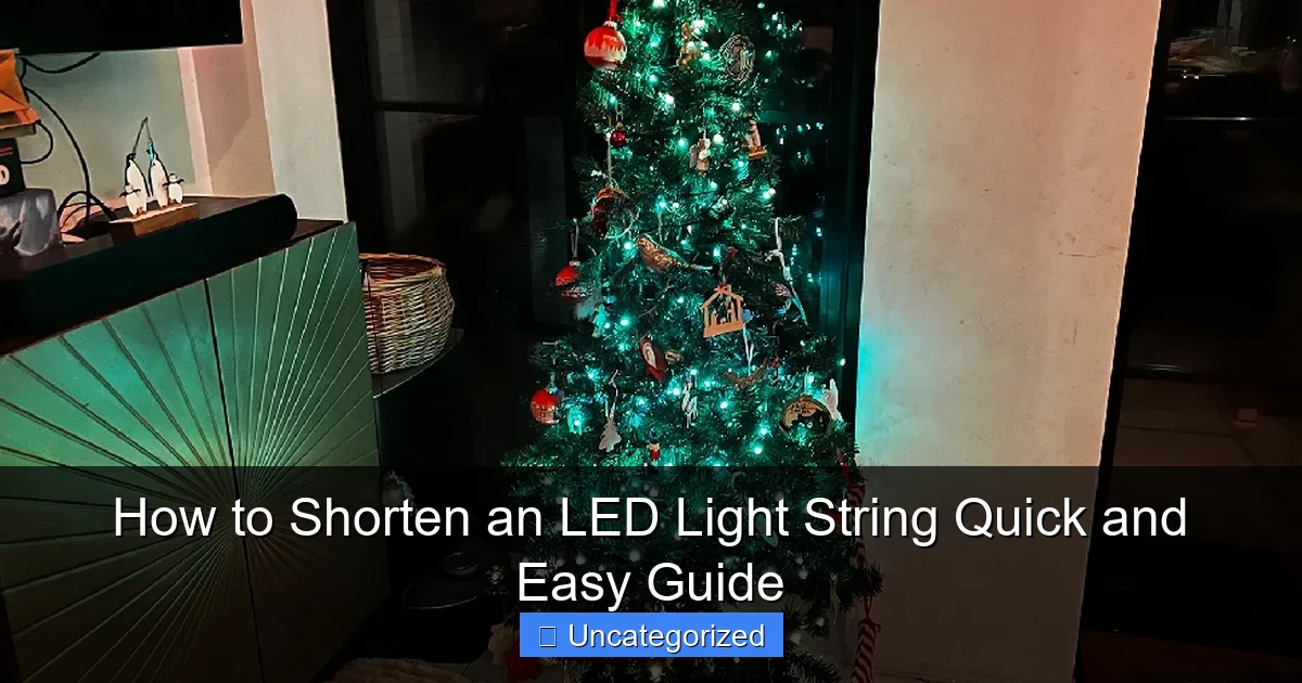 How to Shorten an LED Light String Quick and Easy Guide
