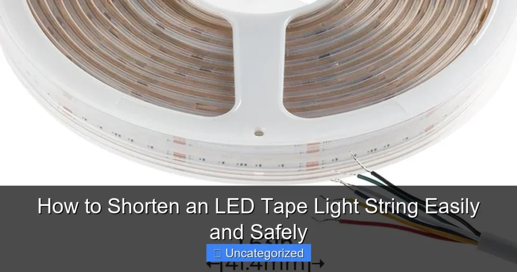 How to Shorten an LED Tape Light String Easily and Safely