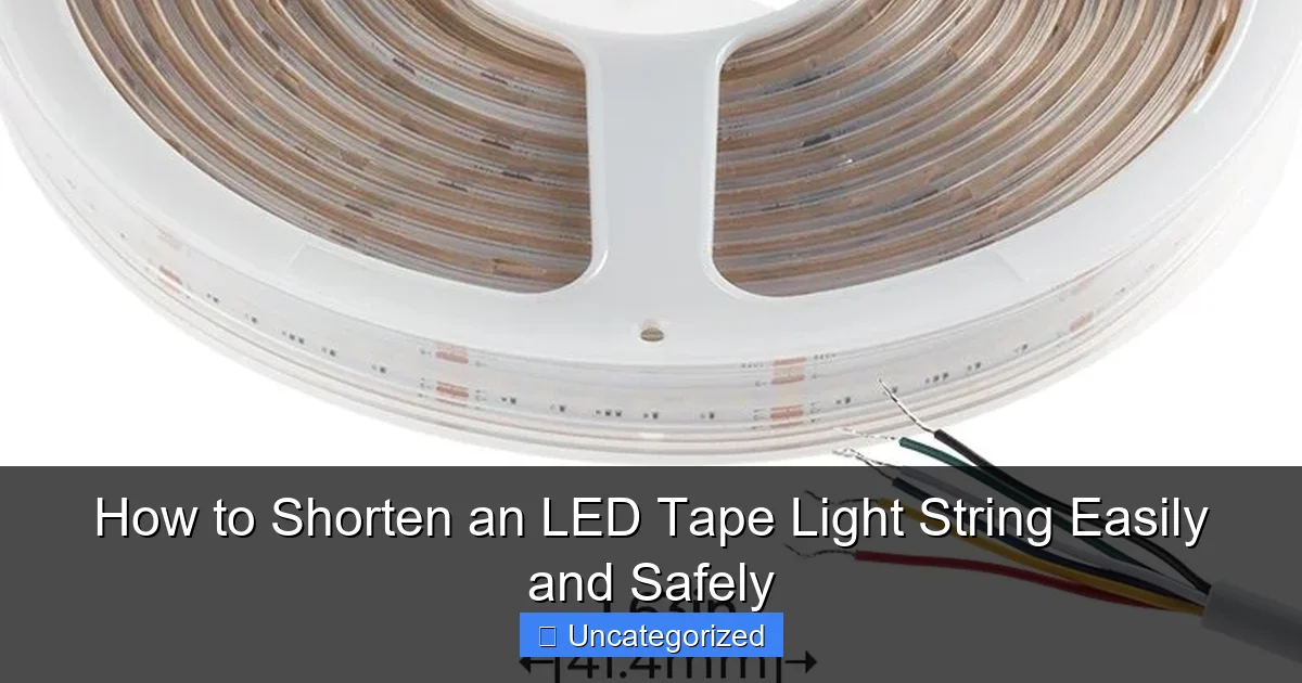 How to Shorten an LED Tape Light String Easily and Safely