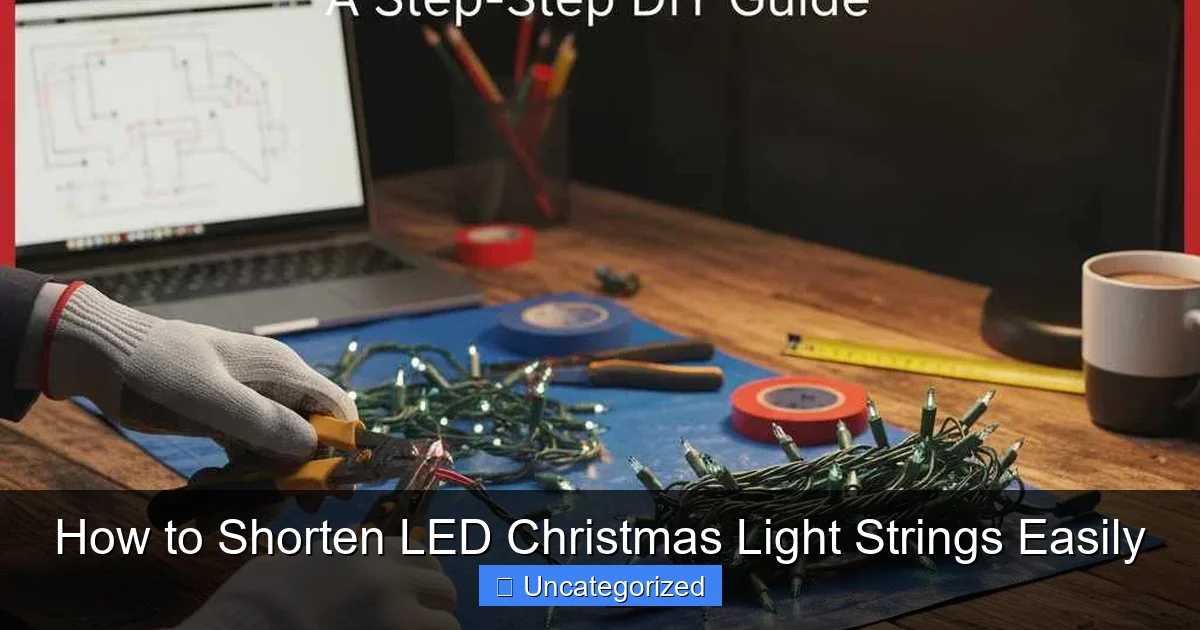 How to Shorten LED Christmas Light Strings Easily
