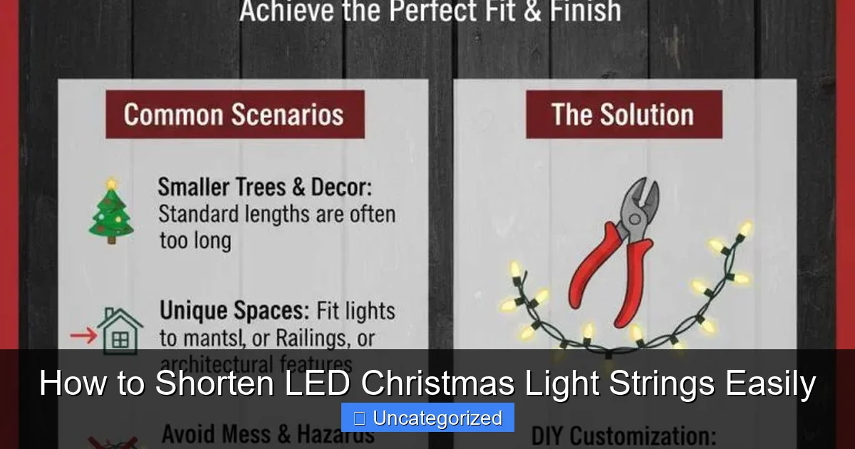 How to Shorten LED Christmas Light Strings Easily