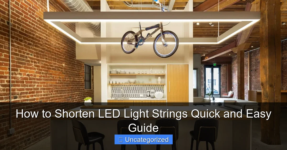 How to Shorten LED Light Strings Quick and Easy Guide