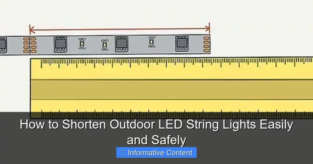 How to Shorten Outdoor LED String Lights Easily and Safely